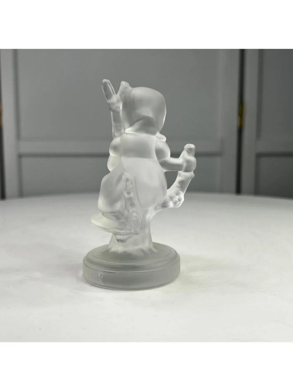 Vintage Goebel Hummel Apple Tree Girl Crystal Frosted Glass Figurine 1992